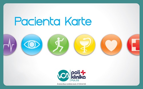 Īpašie piedāvājumi ar pacienta karti VCA poliklīnikā "Pulss 5". Piedāvājums spēkā no 01.11.2020.-31.012021.