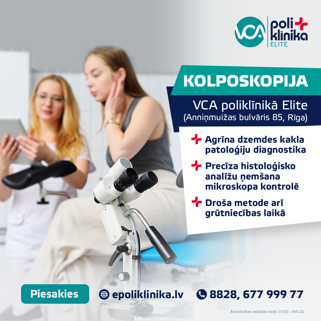 Kolposkopija VCA poliklīnikā Elite