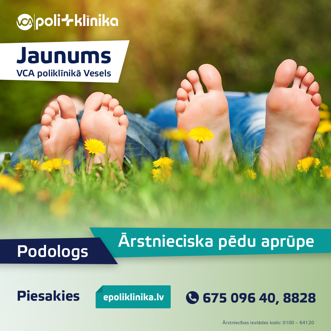 Jaunums: Podologs VCA poliklīnika Vesels