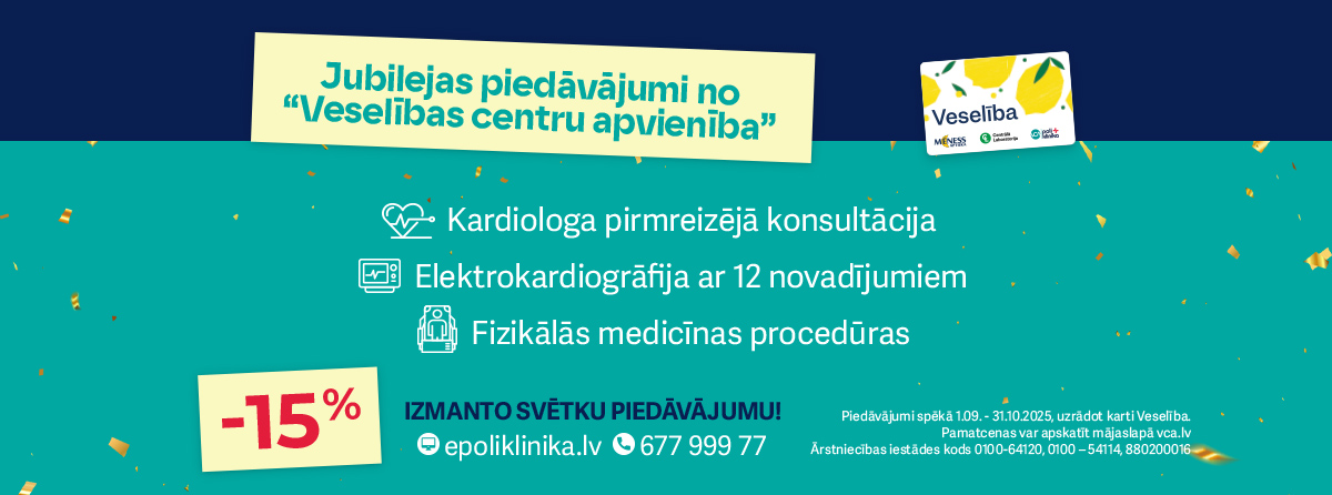 Doties uz sadaļu Jubilejas piedāvājumi no VCA