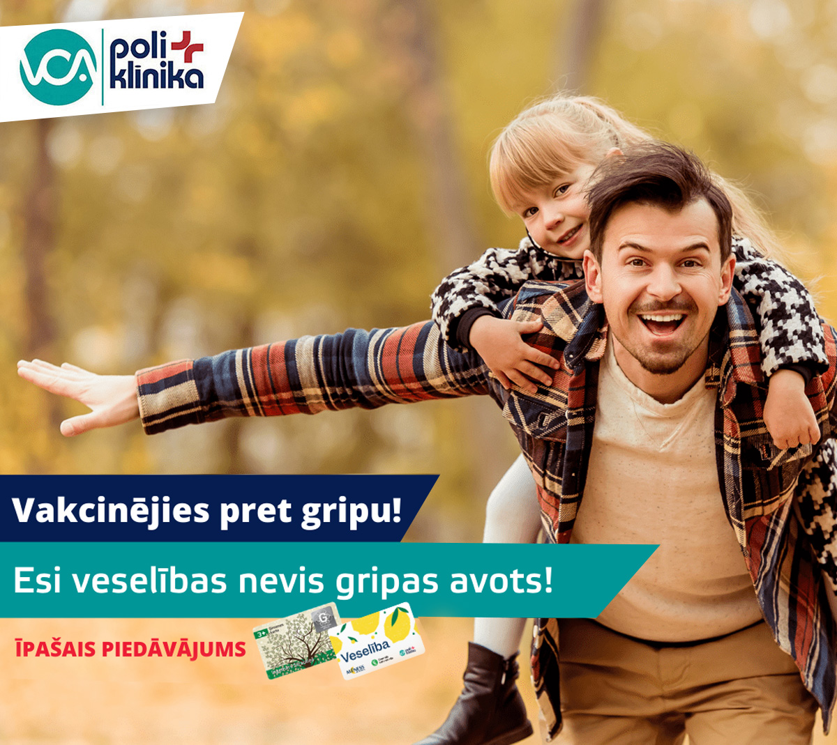 Pasargā sevi un sev tuvos no saslimšanas ar gripu! Vakcinējies jau šodien VCA poliklīnikās