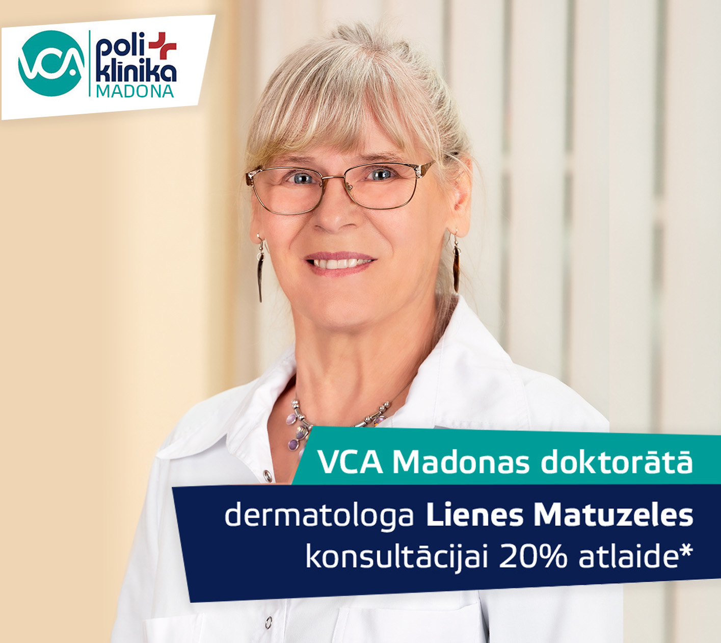 VCA Madonas doktorātā sertificēta dermatologa konsultācijai 20% atlaide