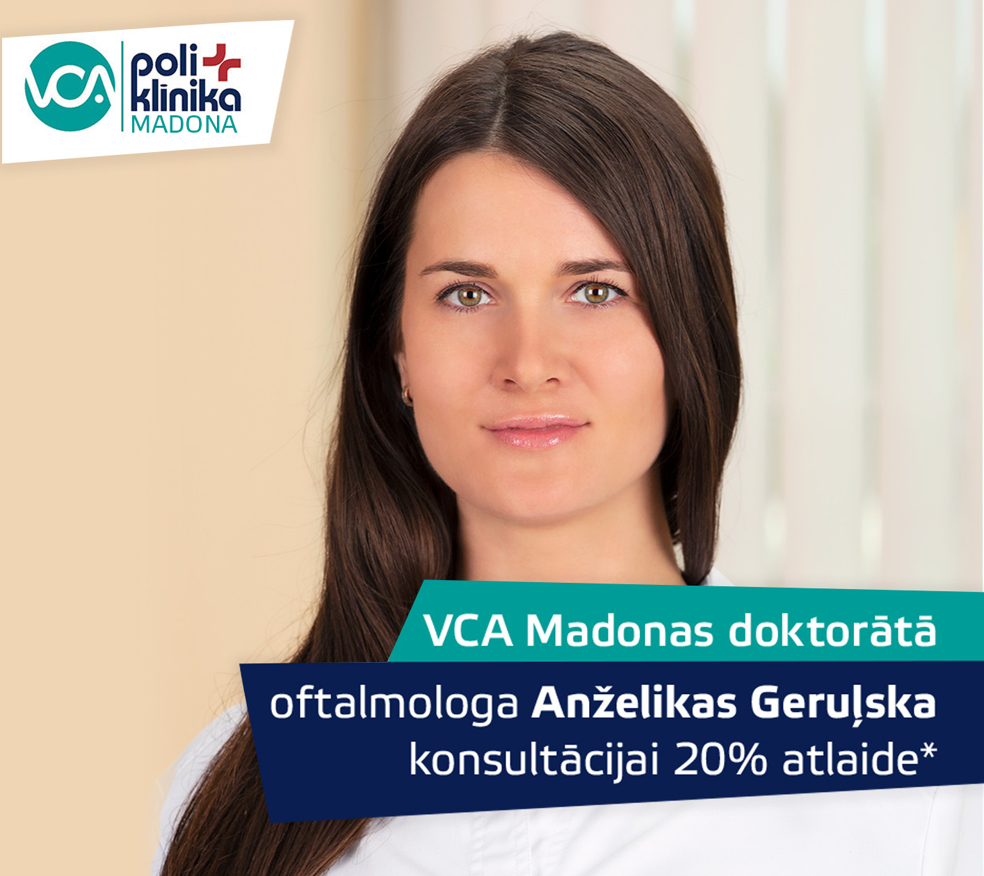 VCA Madonas doktarātā oftolmologa konsultācijai 20% atlaide