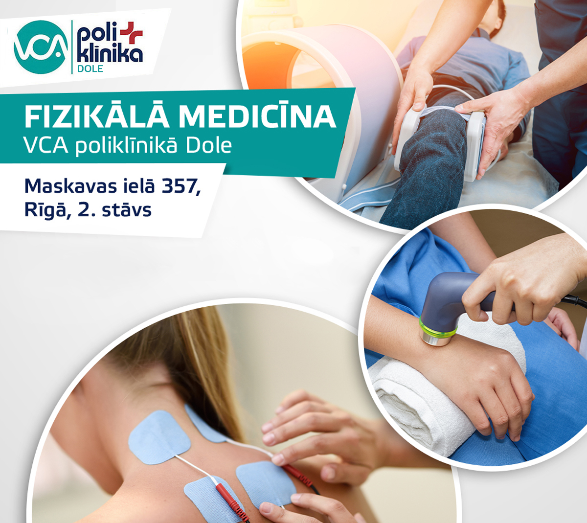 Fizikālā medicīna tagad arī VCA poliklīnikā Dole