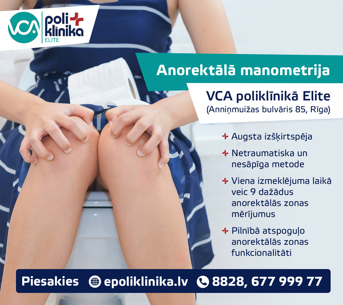 Anorektālā manometrija VCA poliklīnikā Elite