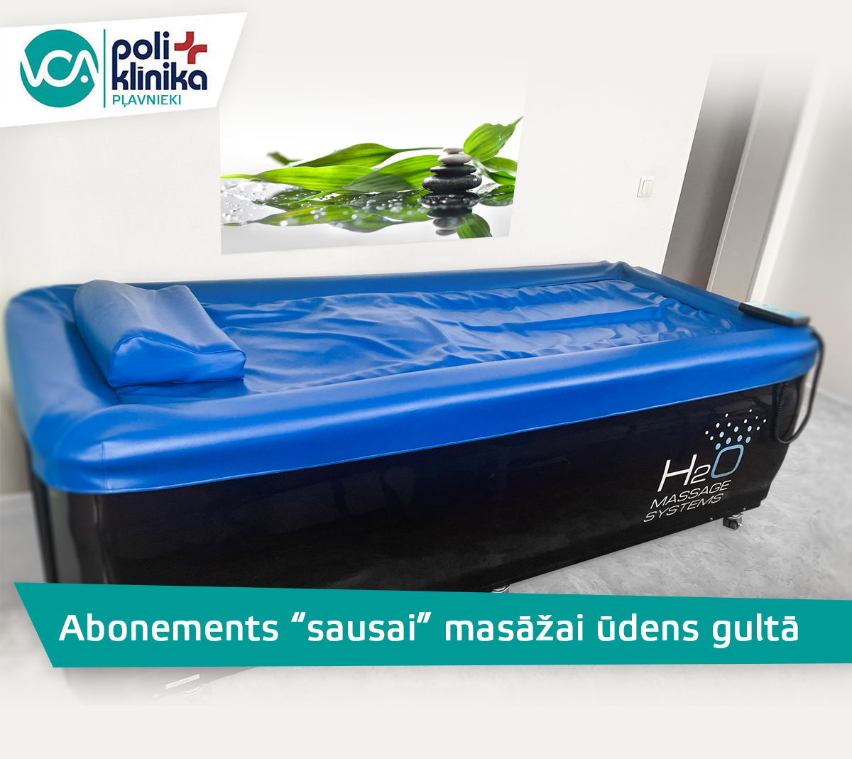 Abonements “sausai” masāžai ūdens gultā