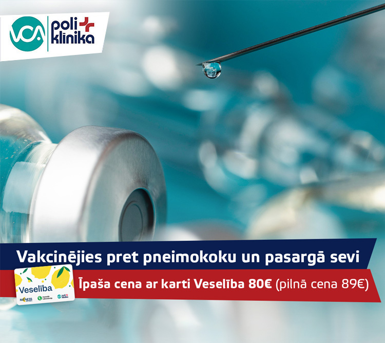Vakcinējies pret pneimokoku un pasargā sevi