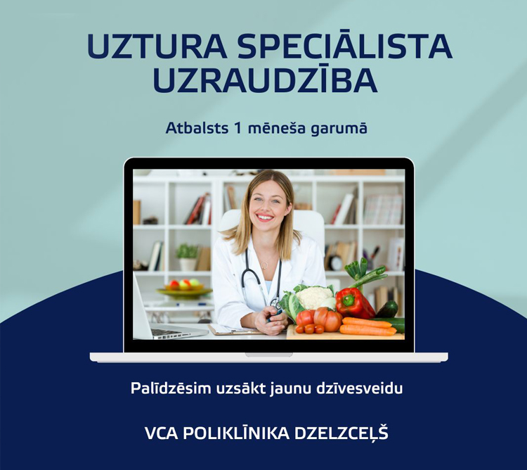 Uztura speciālista uzraudzība 1 mēneša garumā