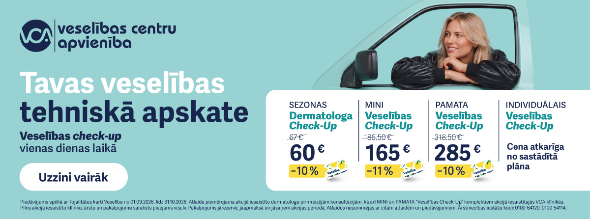 Doties uz īpašo piedāvājumu - check up pārbaudess