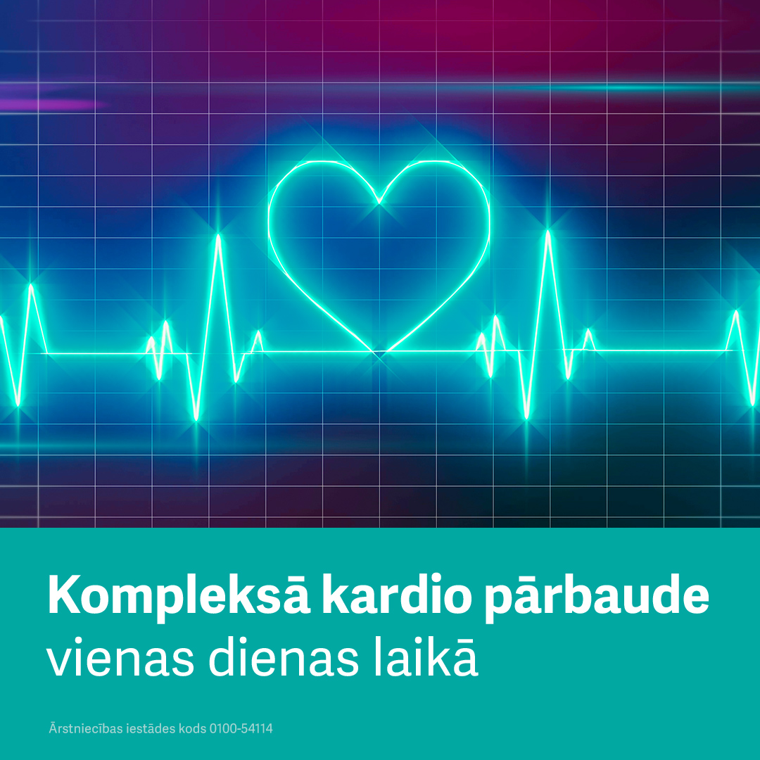 Kompleksā kardio pārbaude vienas dienas laikā