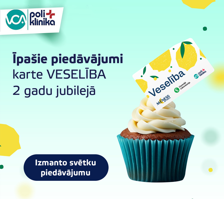 Jau 2 gadus kopā ar karti Veselība! 