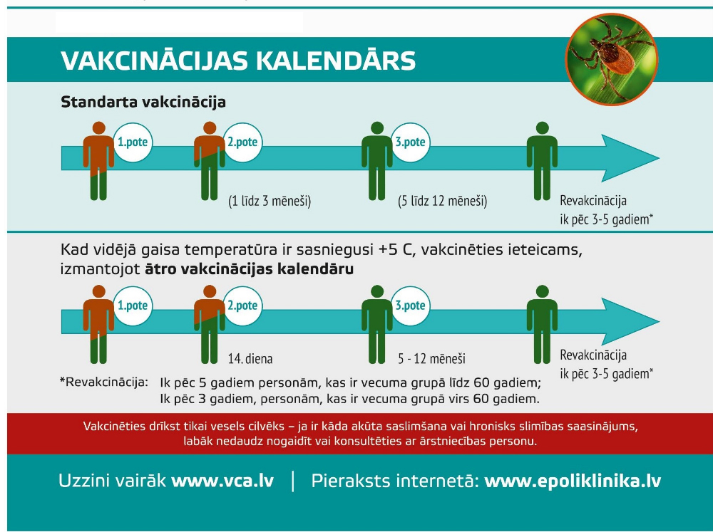 Drošākā aizsardzība pret ērču encefalītu ir vakcinācija