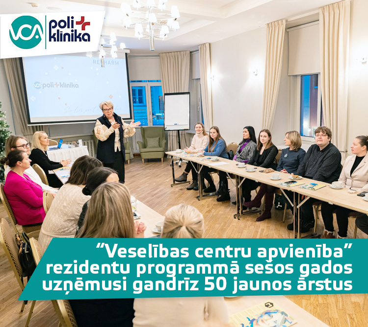 “Veselības centru apvienība” rezidentu programmā sešos gados uzņēmusi gandrīz 50 jaunos ār