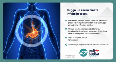 QIAstat-dx kuņģa un zarnu trakta infekciju panelis VCA poliklīnkā "Pļavnieki"